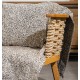 Ριχτάρι Πολυθρόνας Whisper Ani Beige-Black Chinille Cokitex (180x180) 1Τεμ