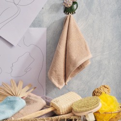 Πετσέτα Μπάνιου Serene Pop Corn Latte Jacquard Cotton Cokitex (80x150) 1Τεμ