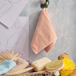 Πετσέτα Προσώπου Serene Pop Corn Powder Jacquard Cotton Cokitex (50x100) 1Τεμ