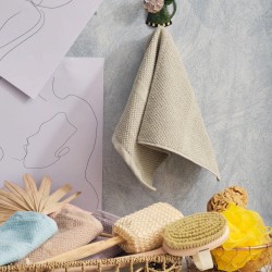 Πετσέτα Προσώπου Serene Pop Corn Dusty Green Jacquard Cotton Cokitex (50x100) 1Τεμ