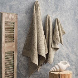Πετσέτα Μπάνιου Serene Sienna Dusty Green Jacquard Cotton Cokitex (80x150) 1Τεμ