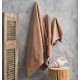 Πετσέτα Μπάνιου Serene Sienna Latte Jacquard Cotton Cokitex (80x150) 1Τεμ