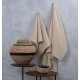 Πετσέτα Μπάνιου Serene Pop Corn Beige Jacquard Cotton Cokitex (80x150) 1Τεμ