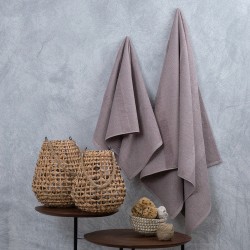 Πετσέτα Προσώπου Serene Pop Corn Grey Jacquard Cotton Cokitex (50x100) 1Τεμ