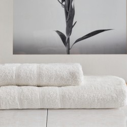 Πετσέτα Μπάνιου Lovable Ivory Cotton Cokitex (80x150) 1Τεμ