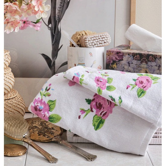 Πετσέτα Προσώπου MK Rose Pink Cotton Cokitex (50x90) 1Τεμ