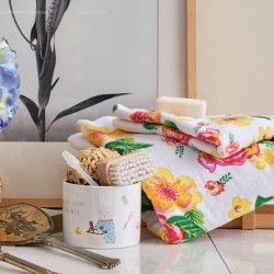 Πετσέτα Προσώπου MK Garden Yellow Cotton Cokitex (50x90) 1Τεμ