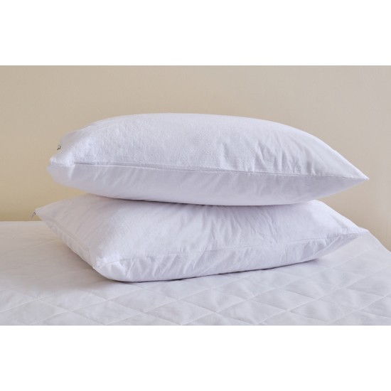 Επίστρωμα Μαξιλαριών Αδιάβροχα Σετ Polycotton Cokitex (50x70) 2Τεμ