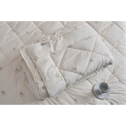 Πάπλωμα Μάλλινο Μονό Wool Perfect Ivory Cokitex (160x220) 1Τεμ