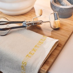 Ποτηρόπανο Πικέ Dry Beige-Yellow Jacquard Cotton Cokitex (50x70) 1Τεμ