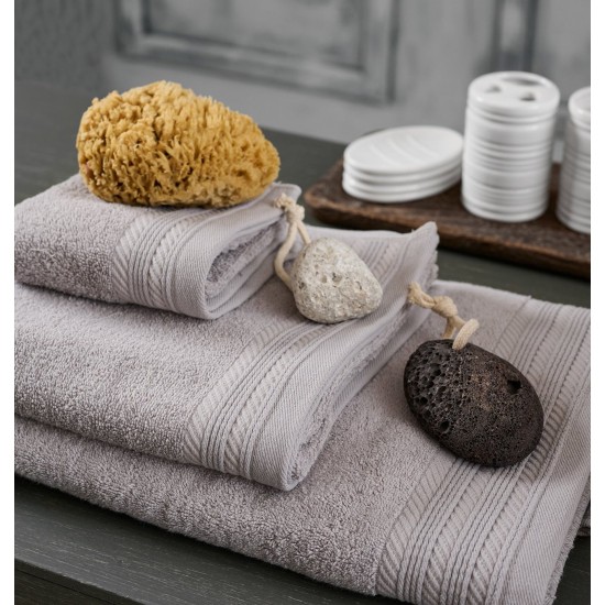 Πετσέτα Χεριών Bath Towels Series L.Grey Cotton Cokitex (30x50) 1Τεμ