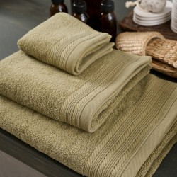 Πετσέτα Προσώπου Bath Towels Series Olive Cotton Cokitex (50x90) 1Τεμ