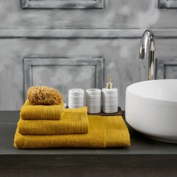 Πετσέτα Προσώπου Bath Towels Series Yellow Cotton Cokitex (50x90) 1Τεμ
