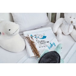 Σεντόνια Βρεφικά Με Κέντημα Κούνιας Σετ Baby Girraffe Blue Cotton Cokitex (120x160) 3Τεμ Σεντόνια Βρεφικά Με Κέντημα Κούνιας Σετ Baby Girraffe Blue Cotton Cokitex (120x160) 3Τεμ