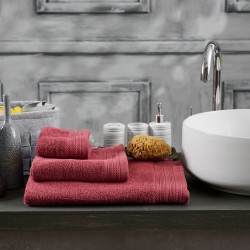 Πετσέτα Χεριών Bath Towels Series Dusty Red Cotton Cokitex (30x50) 1Τεμ