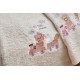 Πετσέτες Βρεφικές Με Κέντημα Ecru Σετ Baby Train Pink Cotton Cokitex 2Τεμ