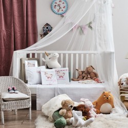 Πετσέτες Βρεφικές Με Κέντημα White Σετ Baby Unicorn Pink Cotton Cokitex 2Τεμ
