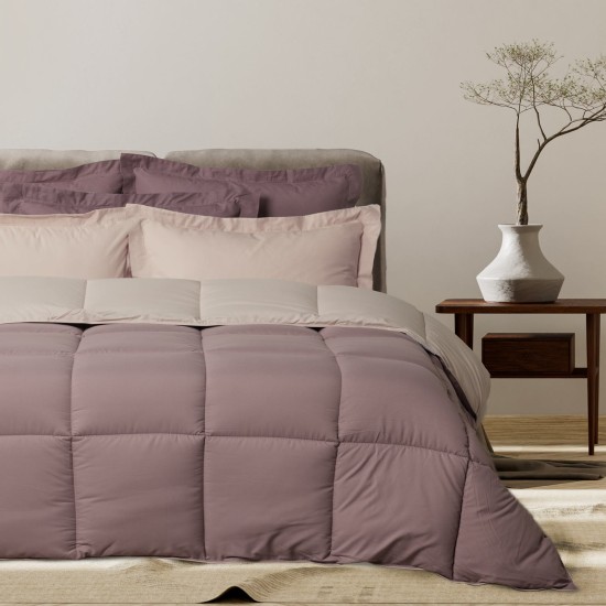 Πάπλωμα Μονό Happy 9691 Beige - Purple Micro Das Home (160x240) 1Τεμ