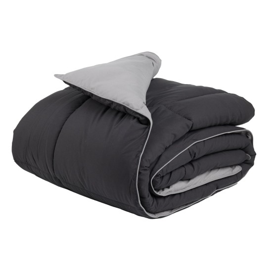 Πάπλωμα Μονό Happy 9693 Black - Grey Micro Das Home (160x240) 1Τεμ