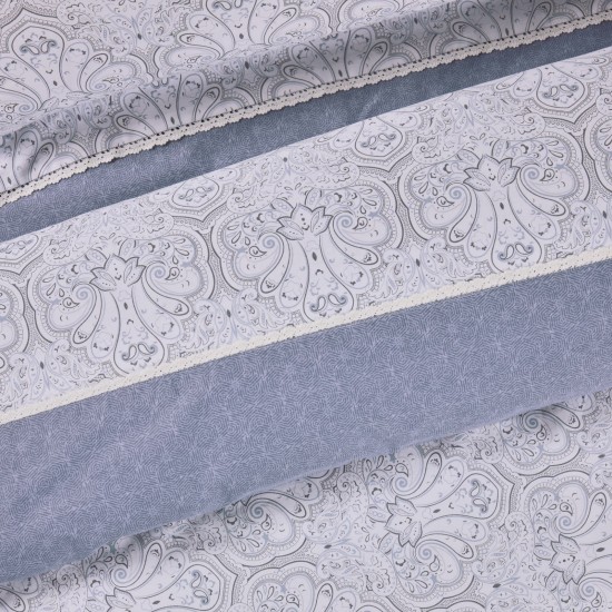 Σεντόνια King Σετ Prestige Prints 1693 Satin Cotton Das Home (250x270) 4Τεμ