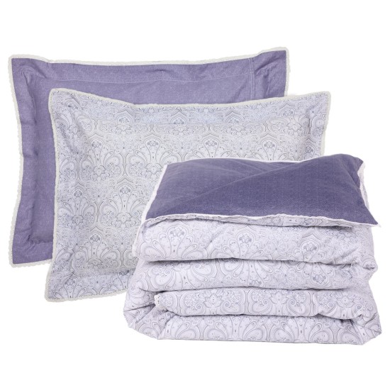 Σεντόνια King Σετ Prestige Prints 1693 Satin Cotton Das Home (250x270) 4Τεμ