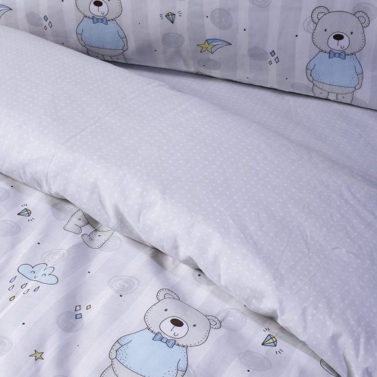 Παπλωματοθήκη Παιδική Μονή Σετ Kids Line Prints 4767 Cotton Das Home (160x240) 2Τεμ