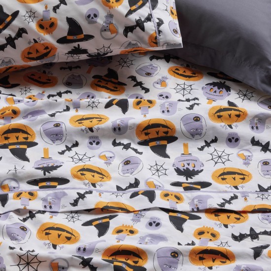 Παπλωματοθήκη Παιδική Μονή Σετ Kids 4967 Grey-Orange Das Home (160x240) 2Τεμ