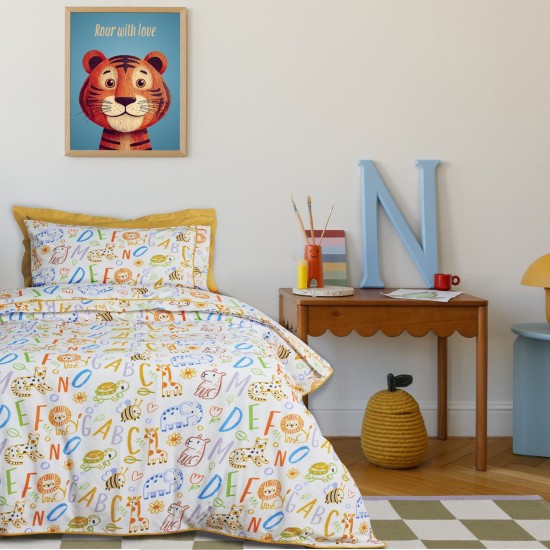 Παπλωματοθήκη Παιδική Μονή Σετ Kids 4970 Multicolor Das Home (160x240) 2Τεμ