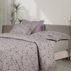 Παπλωματοθήκη Μονή Σετ Happy 9684 Grey-Taupe Cotton Das Home (160x240) 2Τεμ