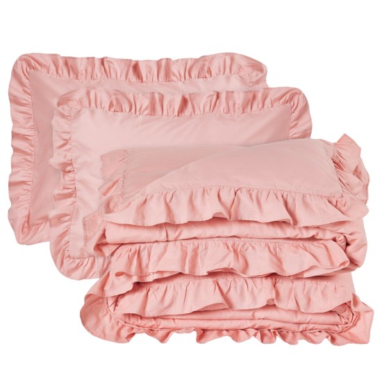 Παπλωματοθήκη Υπέρδιπλη Σετ Daily 3169 Percale Cotton Das Home (220x240) 3Τεμ