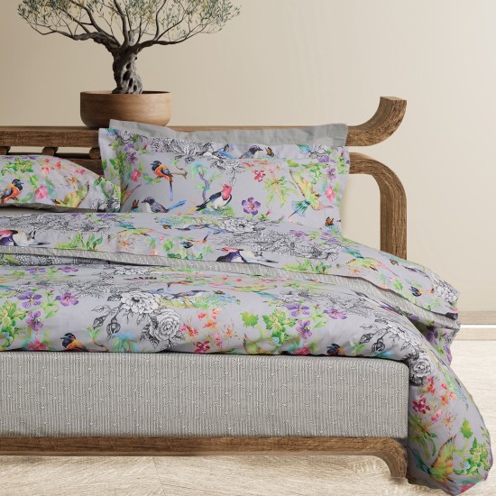 Παπλωματοθήκη Υπέρδιπλη Σετ Daily 3177 Multicolor Cotton Das Home (220x240) 3Τεμ