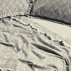 Παπλωματοθήκη Υπέρδιπλη Σετ Daily 3180 Beige-Black Cotton Das Home (220x240) 3Τεμ