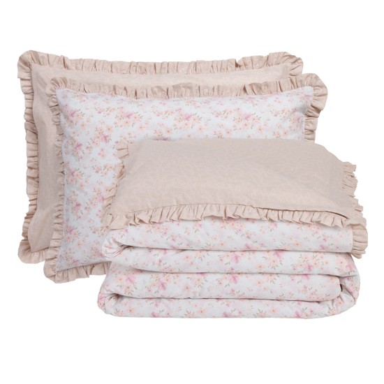 Παπλωματοθήκη Υπέρδιπλη Σετ Daily Prints 3183 Cotton Das Home (220x240) 3Τεμ