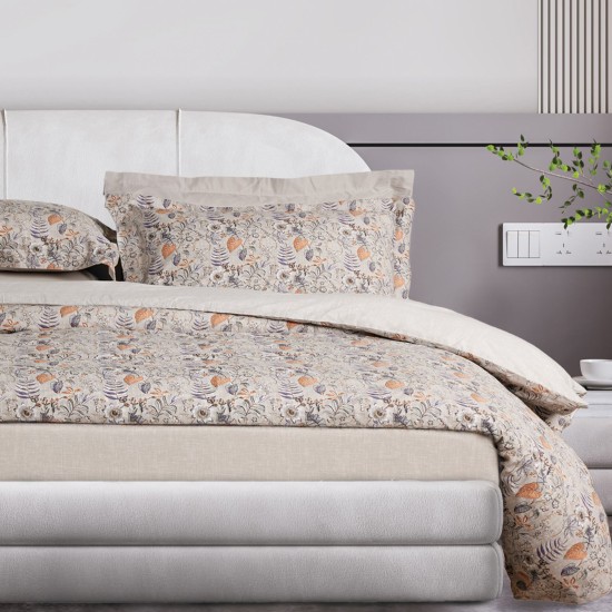 Παπλωματοθήκη Μονή Σετ Happy 9687 Beige Cotton Das Home (160x240) 2Τεμ