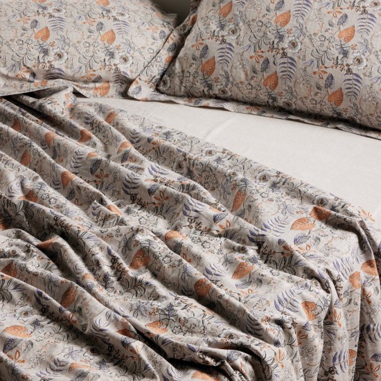 Παπλωματοθήκη Μονή Σετ Happy 9687 Beige Cotton Das Home (160x240) 2Τεμ