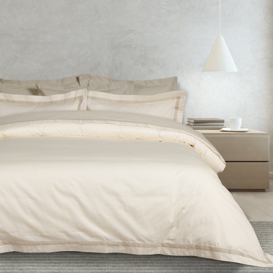 Παπλωματοθήκη Υπέρδιπλη Σετ Executive 1699 Satin Cotton Das Home (220x240) 3Τεμ