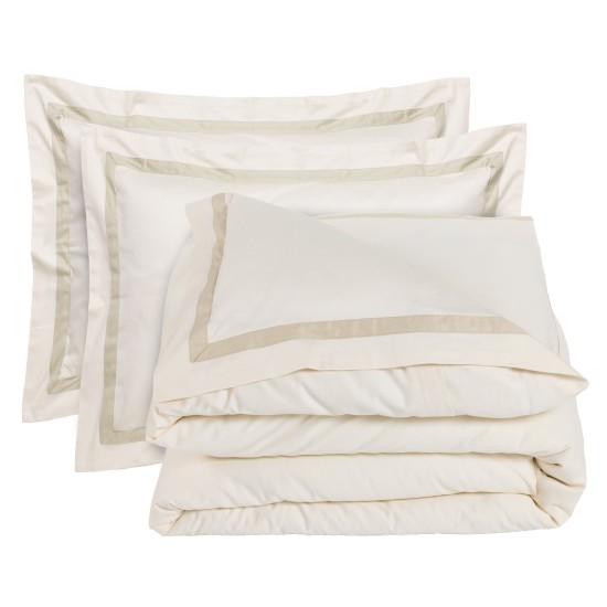 Παπλωματοθήκη Υπέρδιπλη Σετ Executive 1699 Satin Cotton Das Home (220x240) 3Τεμ