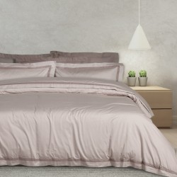 Παπλωματοθήκη Υπέρδιπλη Σετ Executive 1700 Satin Cotton Das Home (220x240) 3Τεμ
