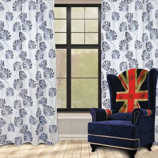 Κουρτίνα Με Κρίκους Curtain Line 2177 Pol. Das Home (140x260) 1Τεμ