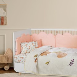 Κουβέρτα Βελουτέ Βρεφική Κούνιας Baby 4978 Beige-Teracotta Cotton Das Home (110x140) 1Τεμ
