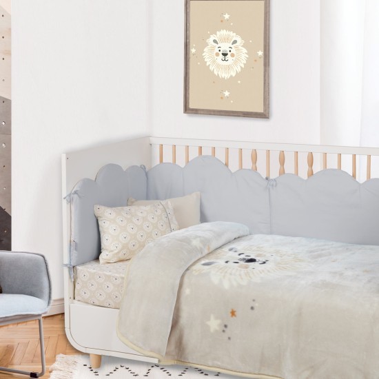 Κουβέρτα Βελουτέ Βρεφική Κούνιας Baby 4979 Taupe Cotton Das Home (110x140) 1Τεμ
