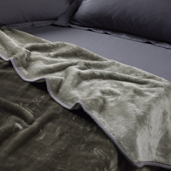 Κουβέρτα Βελουτέ Μονή Blankets Velour 0290 Grey Das Home (160x220) 1Τεμ