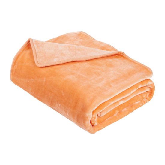 Κουβέρτα Βελουτέ Μονή Blankets Velour 0297 Salmon Das Home (160x220) 1Τεμ