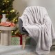 Κουβέρτα Χριστουγεννιάτικη Καναπέ Christmas 1373 Grey Fleece Das Home (130x170) 1Τεμ