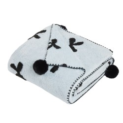 Κουβέρτα Καναπέ Blankets 1380 Light Blue Jacquard Das Home (130x170) 1Τεμ