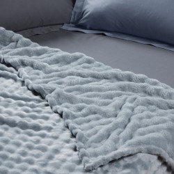 Κουβέρτα Fleece Μονή Blankets Bubble 1371 Light Blue Das Home (160x220) 1Τεμ