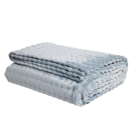 Κουβέρτα Fleece Υπέρδιπλη Blankets Bubble 1371 Light Blue Das Home (220x240) 1Τεμ