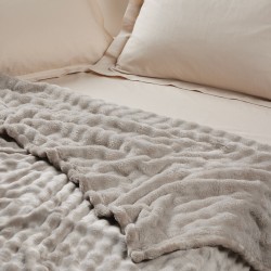 Κουβέρτα Fleece Μονή Blankets Bubble 1370 Taupe Das Home (160x220) 1Τεμ