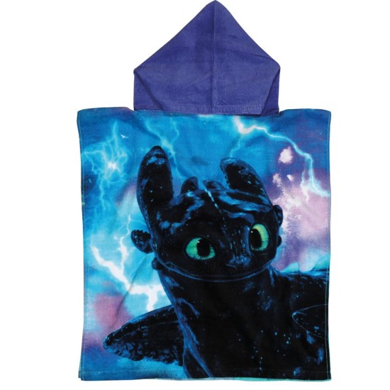 Πόντσο Θαλάσσης Παιδικό Cartoon Line Prints Train Your Dragon 5868 Cotton Das Home (50x115) 1Τεμ