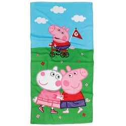 Πετσέτα Θαλάσσης Παιδική Cartoon Line Prints Peppa Pig 5863 Cotton Das Home (70x140) 1Τεμ